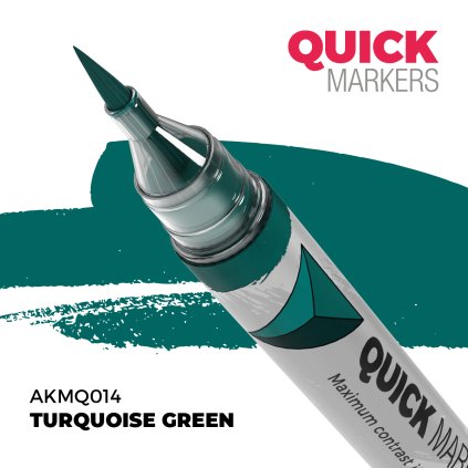 TURQUOISE GREEN - QUICK MARKER - modelářský fix AKMQ014 (AK Interactive)
