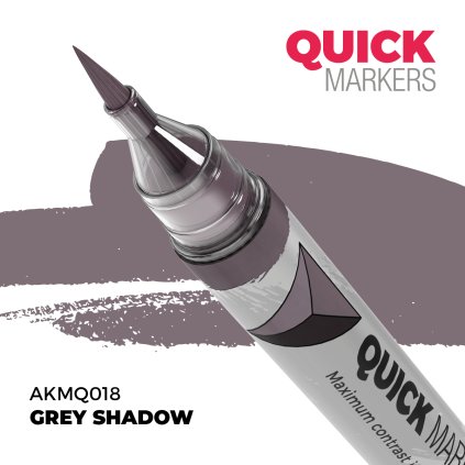 GREY SHADOW - QUICK MARKER - modelářský fix AKMQ018 (AK Interactive)
