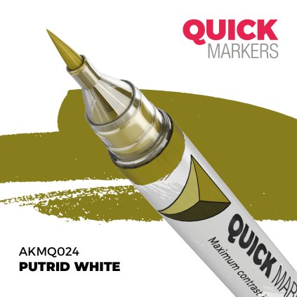 PUTRID WHITE - QUICK MARKER - modelářský fix AKMQ024 (AK Interactive)