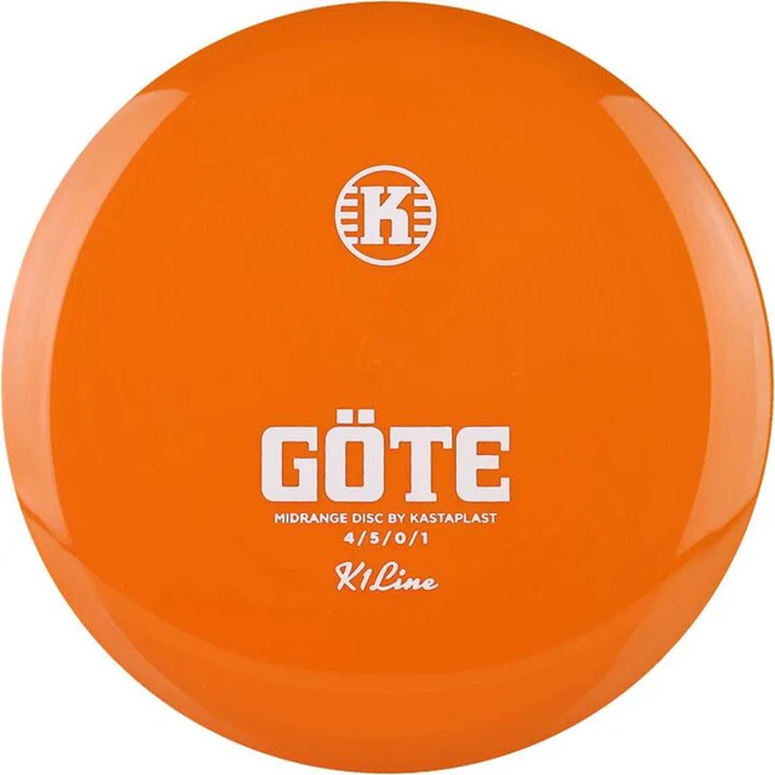 Göte - K1 (Kastaplast) - stabilní discgolf midrange disk Barva: Oranžová 177g+