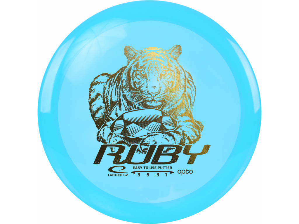 RUBY - Opto (Latitude64) - discgolf putter pro začátečníky Barva: Modrá 156-159g