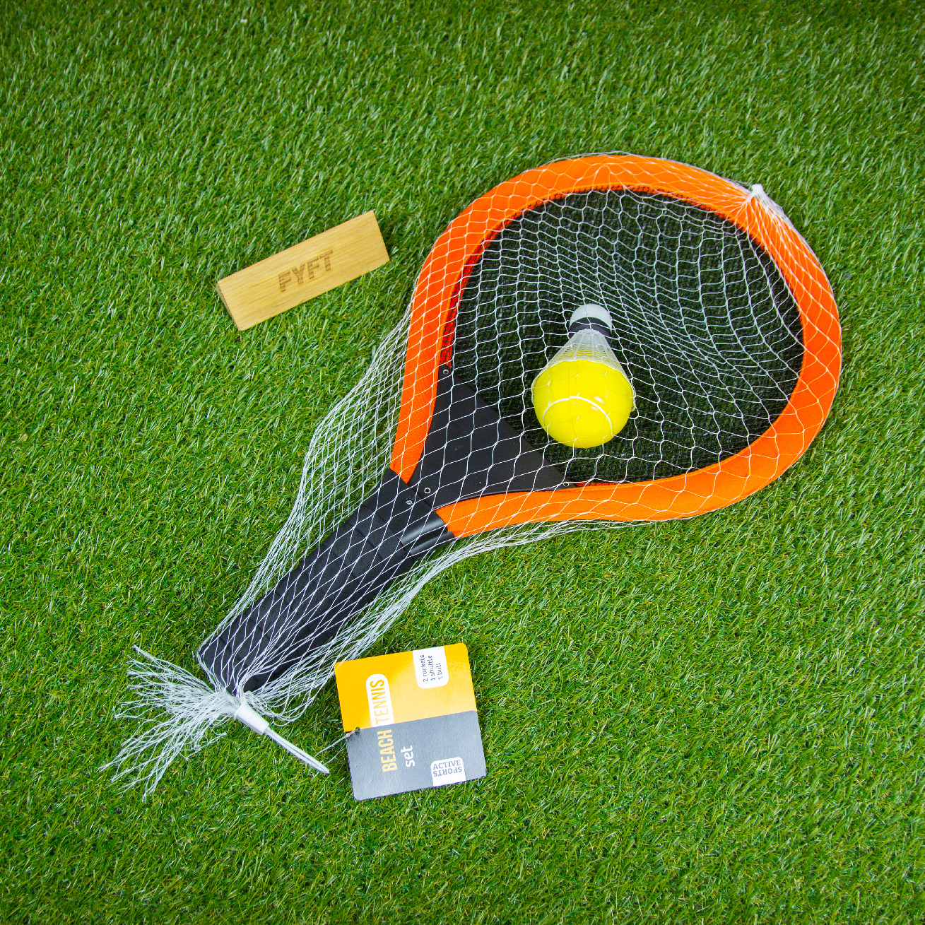 Set na plážový tenis (Active sports) - jednoduchá bezpečná hra Barva: Oranžová
