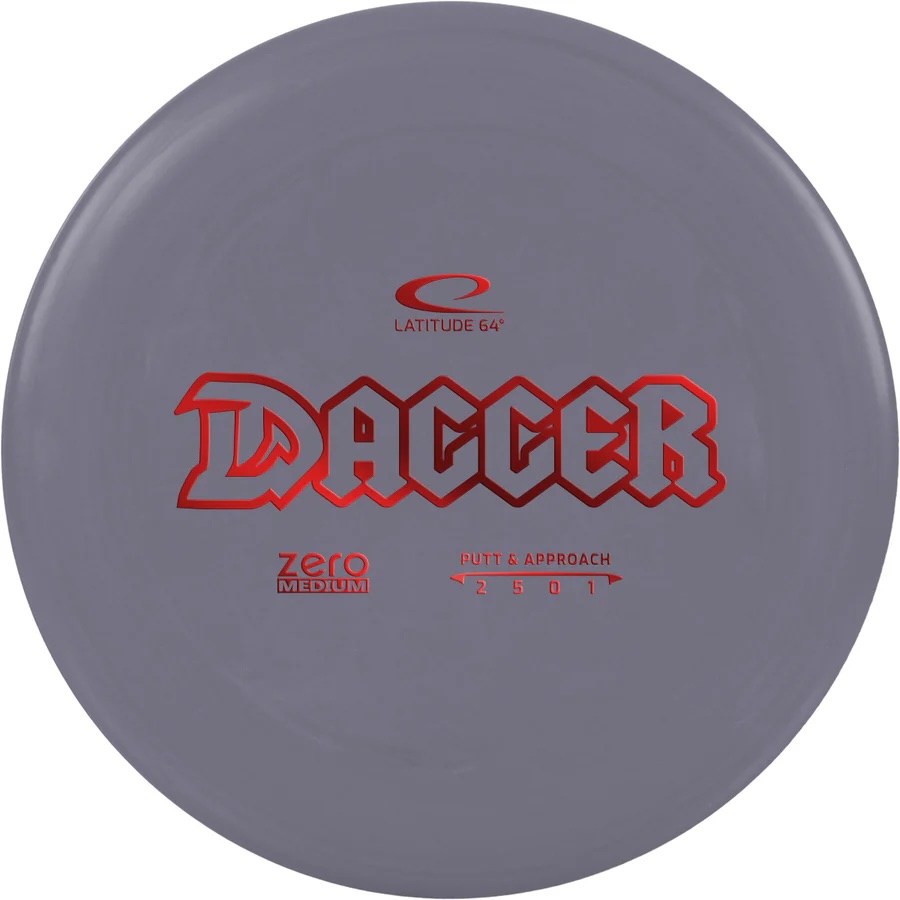 DAGGER - Zero Medium (Latitude64) - discgolf putter disk Barva: Šedá 173g+