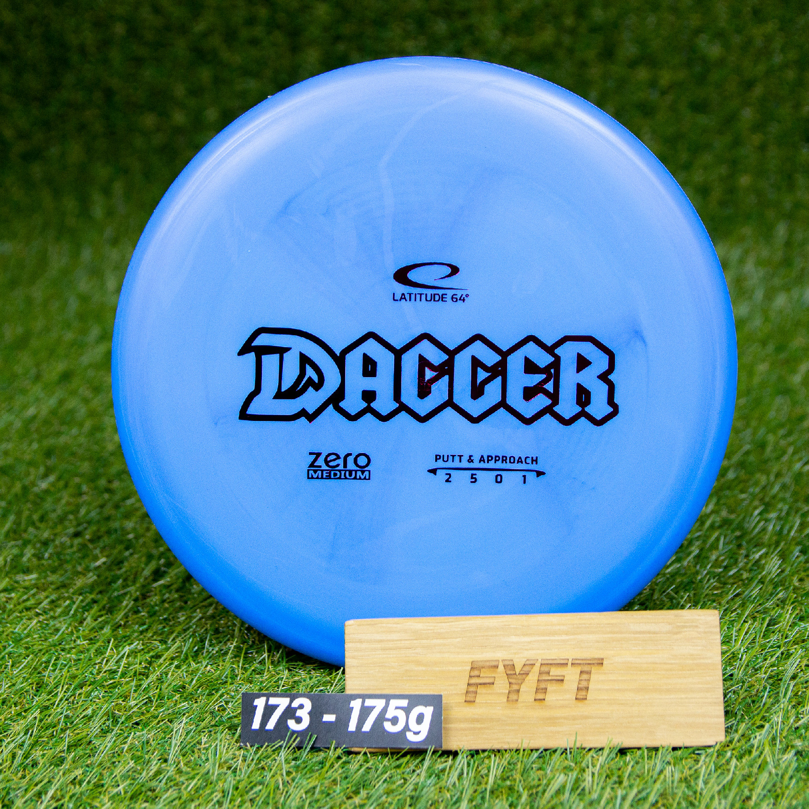 DAGGER - Zero Medium (Latitude64) - discgolf putter disk Barva: Modrá 173-175g