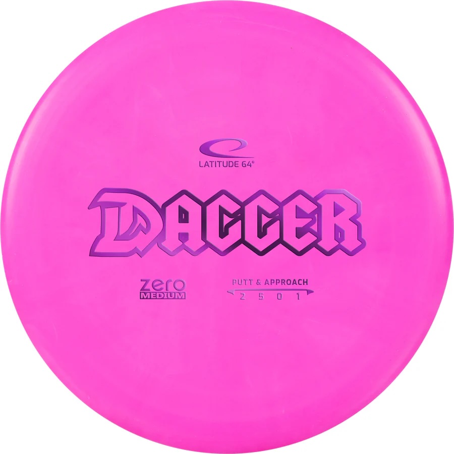 DAGGER - Zero Medium (Latitude64) - discgolf putter disk Barva: Růžová 173g+