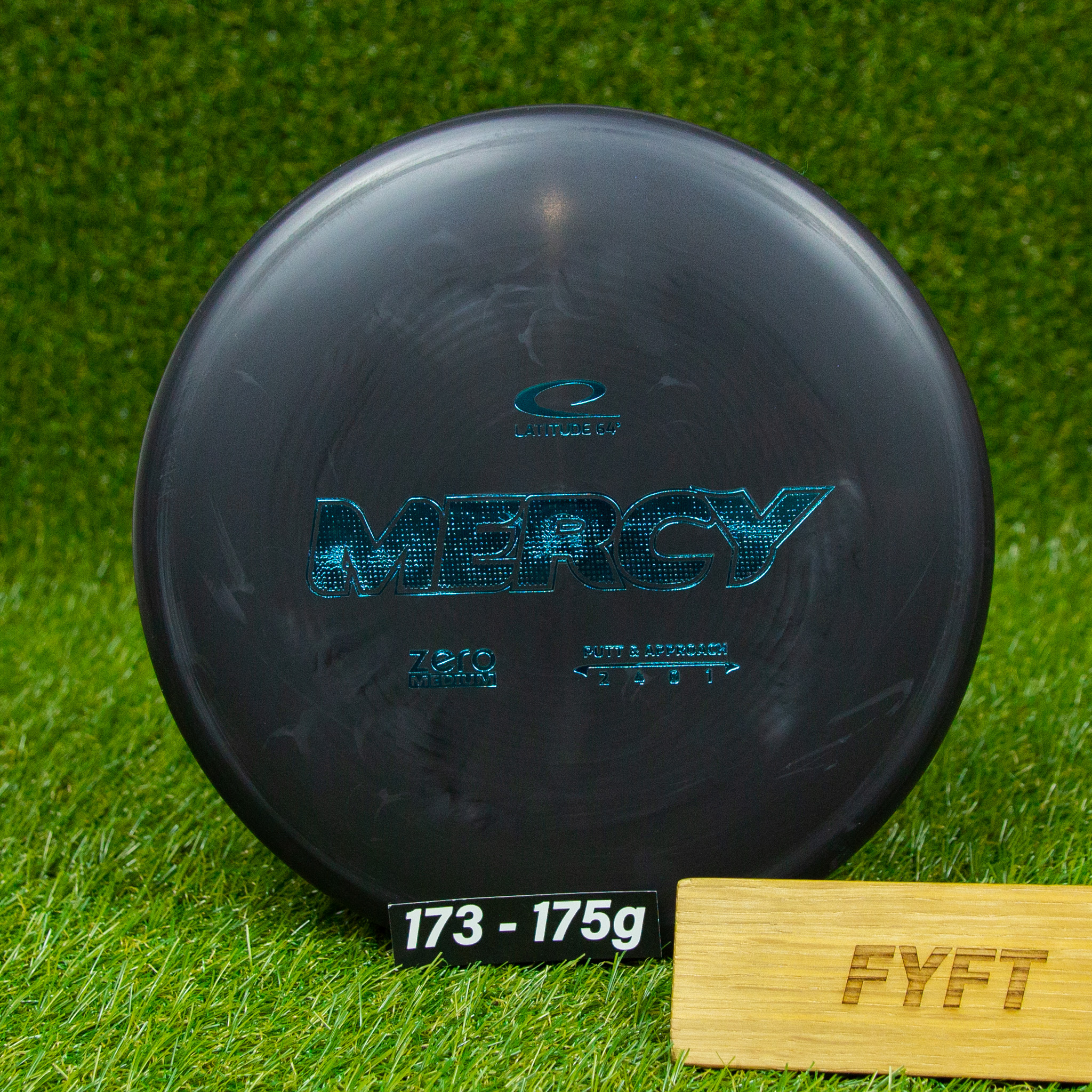 MERCY - Zero Medium (Latitude64) - spolehlivý discgolf putter disk Barva: Černá 173-175g
