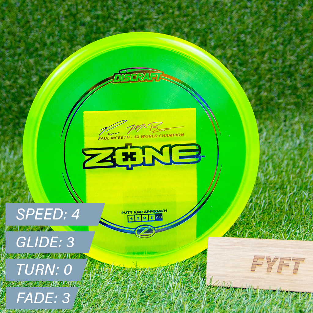 ZONE - Z (Discraft) - overstable rychlejší discgolf putter Barva: Náhodná barva (170-172g)