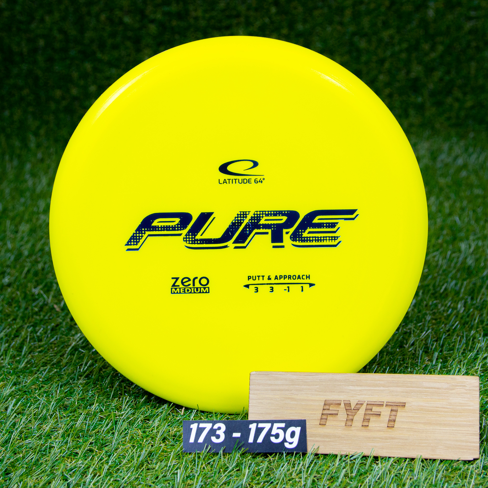 PURE - Zero Medium (Latitude64) - putter disk na discgolf Barva: Žlutá 173-175g