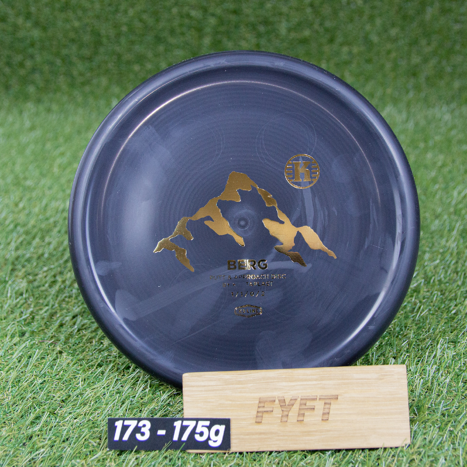 BERG - K3 (Kastaplast) - overstable discgolf putter Barva: Černá 173-175g