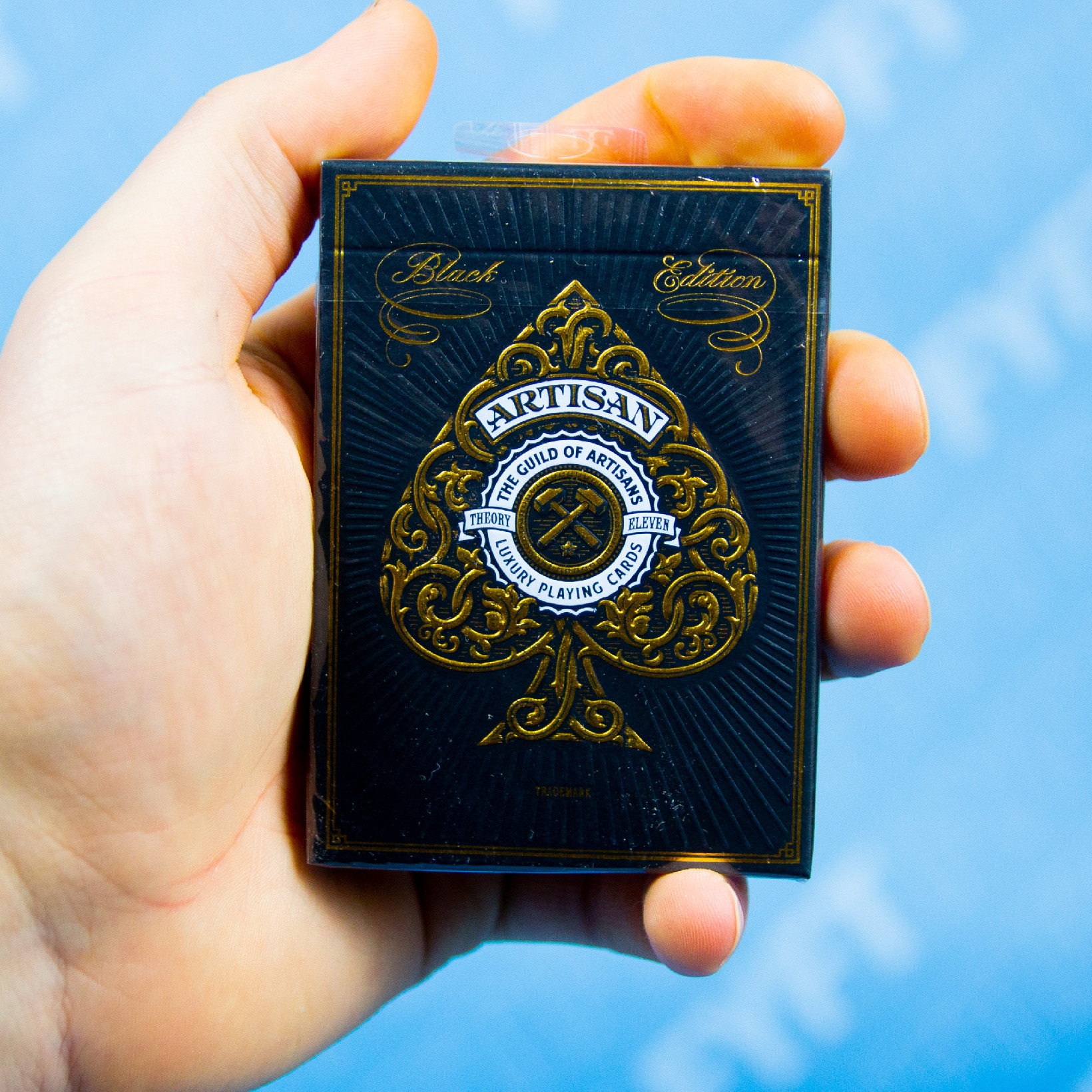 Karty Artisan (Theory11) na cardistry a kouzlení Barva: Černá