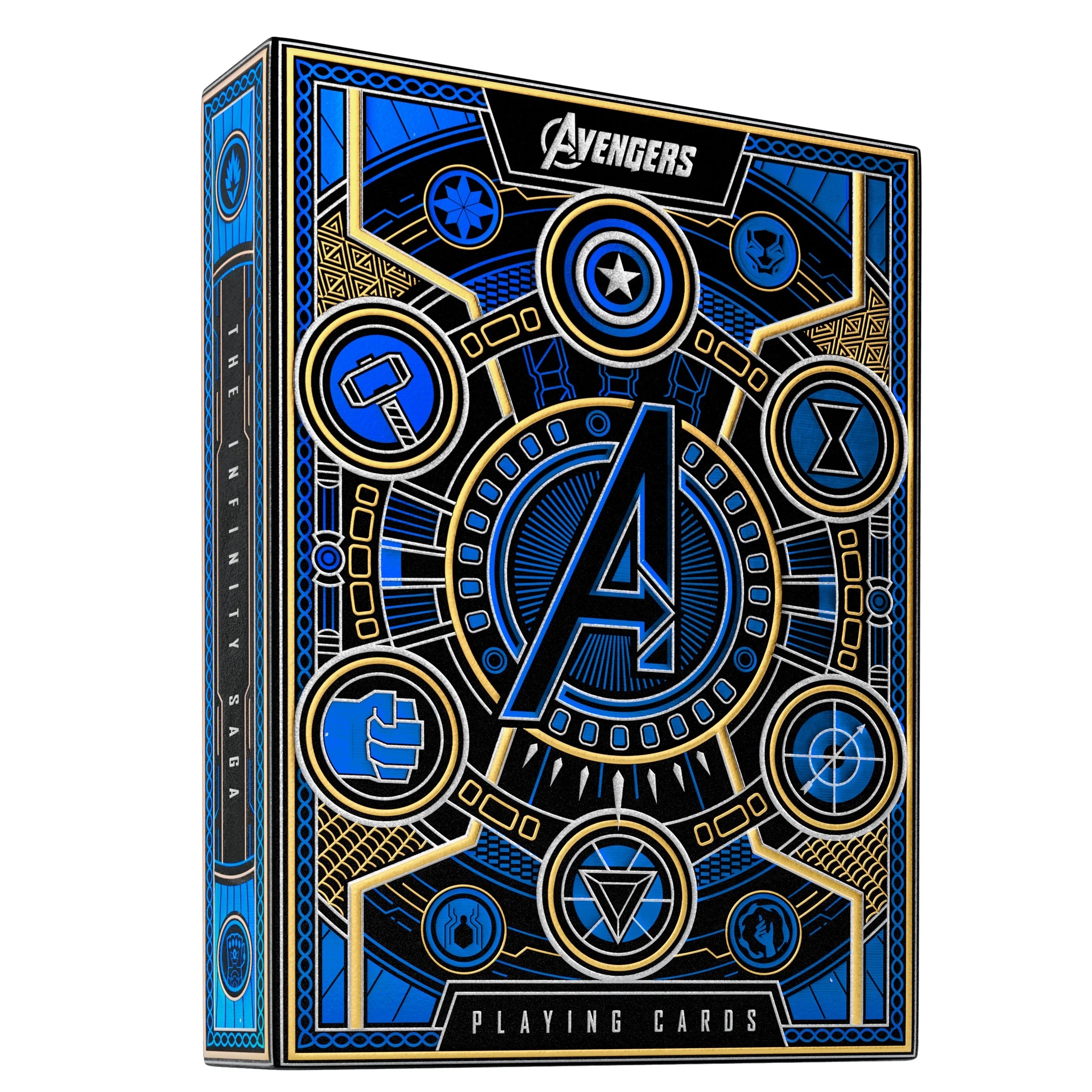 Avengers: Infinity Saga (Theory11) - Marvel hrací karty superhrdinů Barva: Modrá