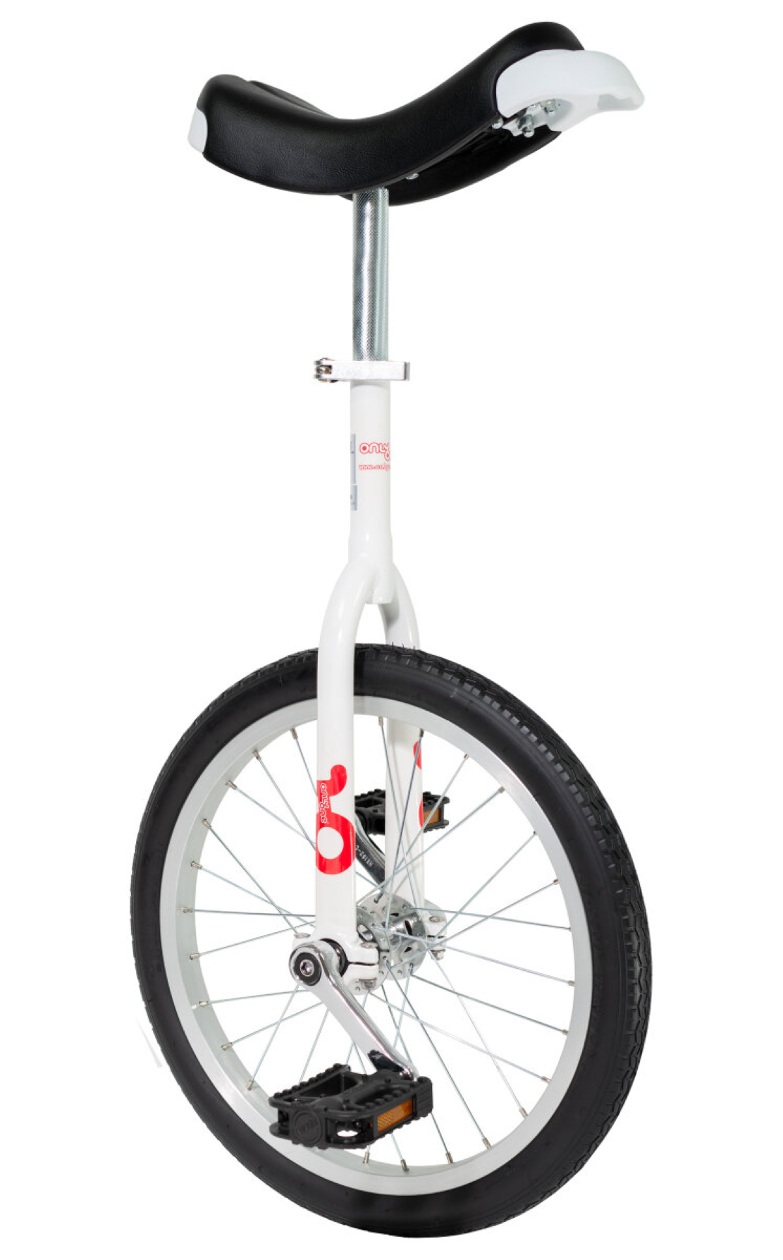 OnlyOne Unicycle 18" (Qu-Ax) - jednokolka pro dospělé začátečníky Barva: Bílá
