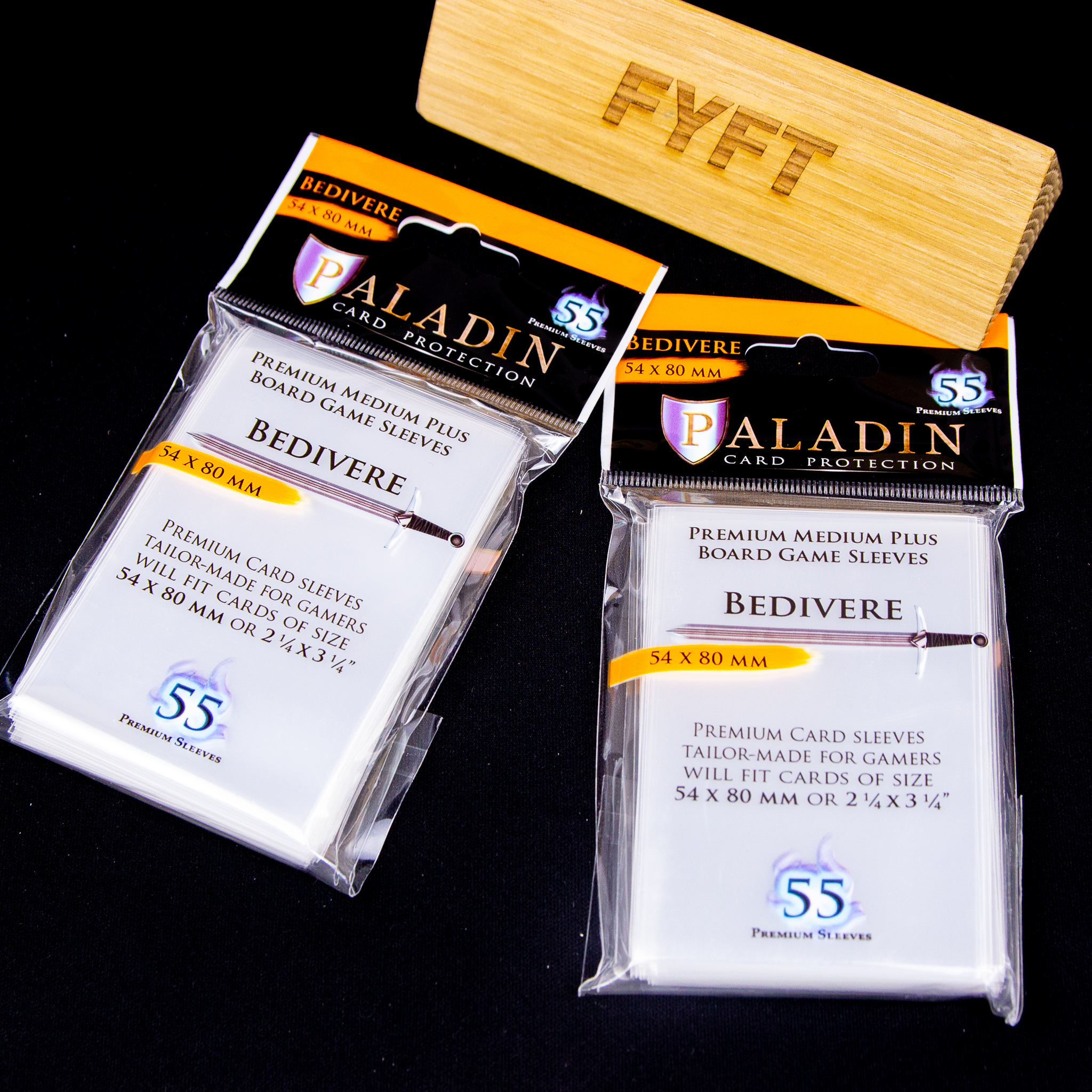 Obaly na karty Paladin - Bedivere  - průhledné (54 x 80 mm, 55 ks)