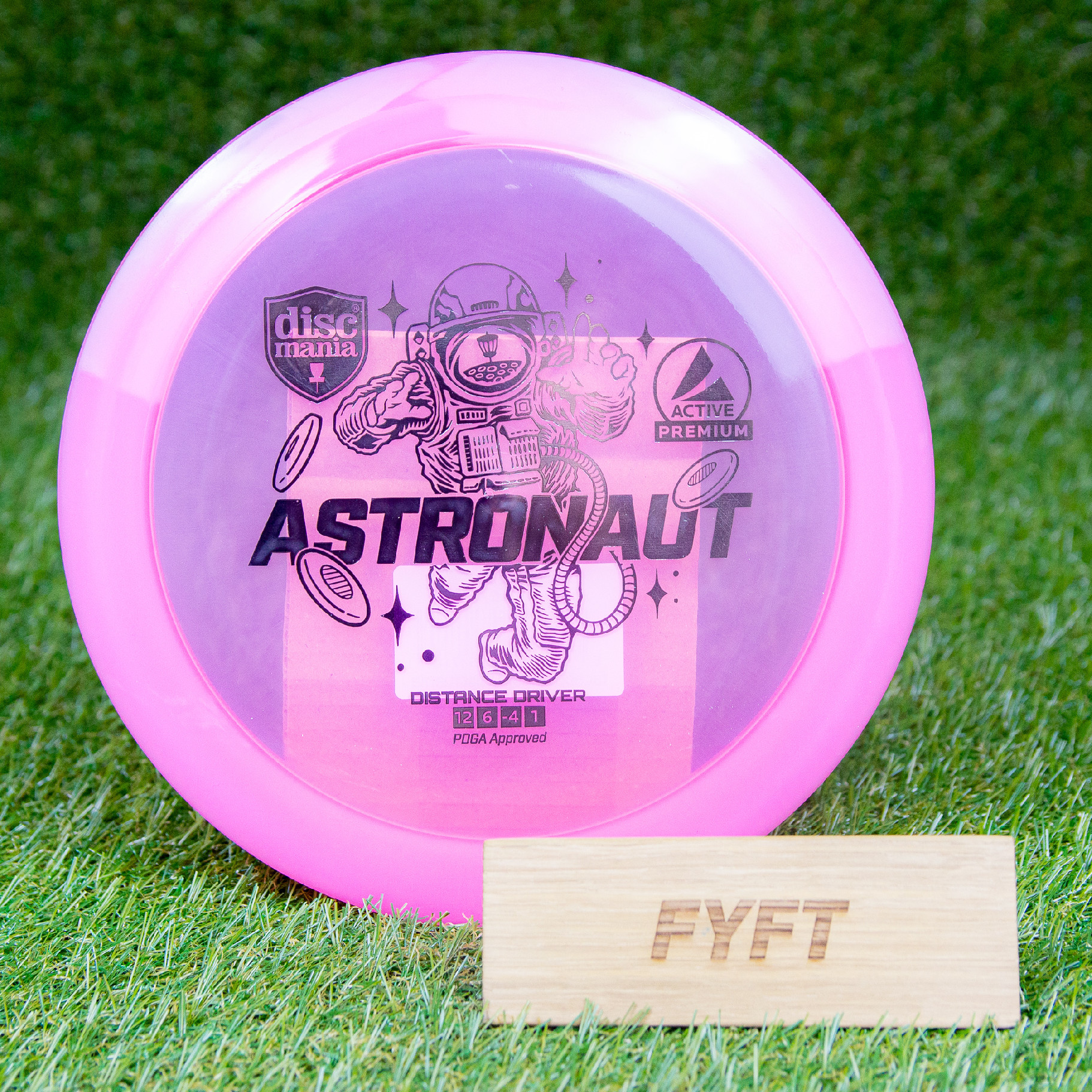 ASTRONAUT - Active Premium (Discmania) - understable discgolf driver Barva: Růžová