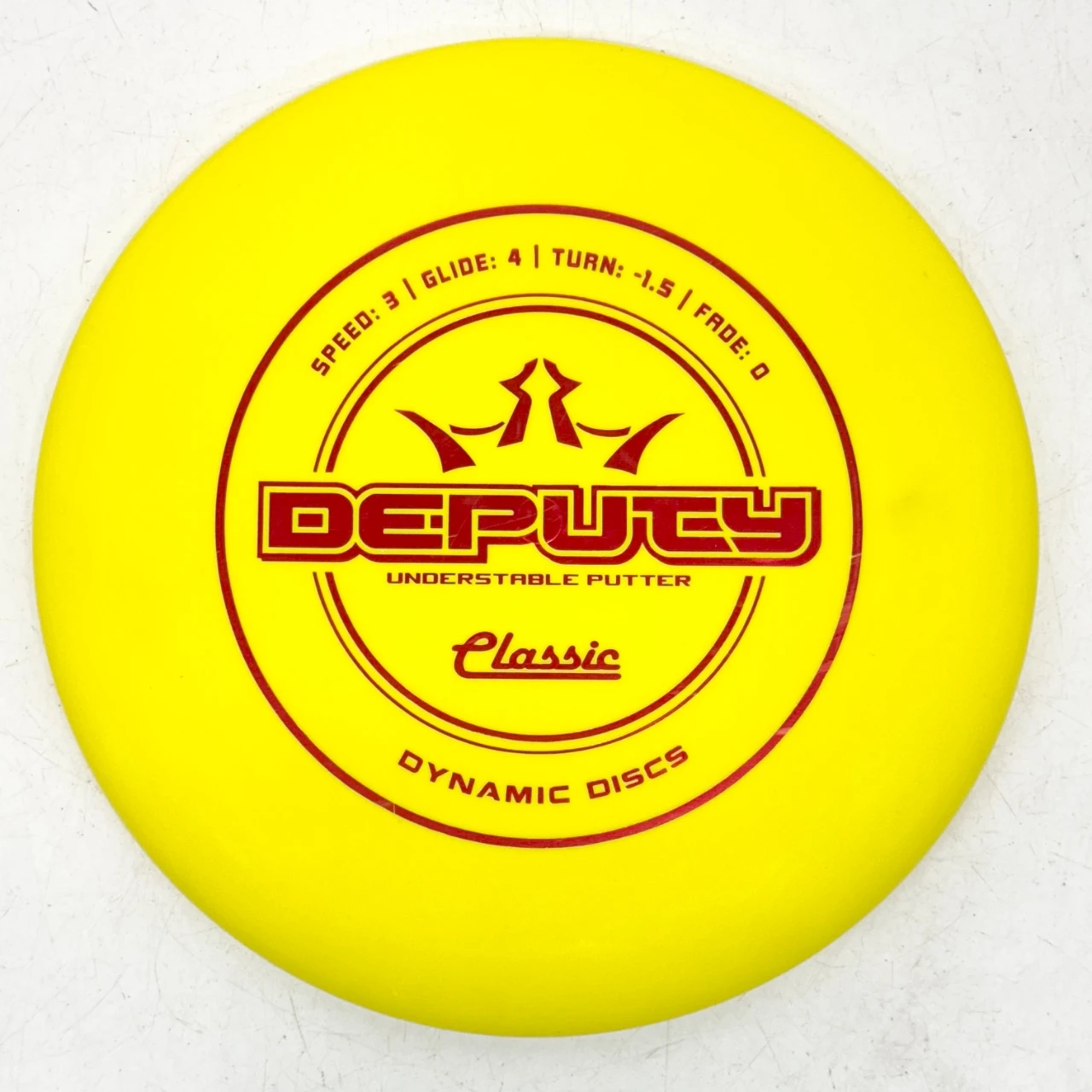 Dynamic Discs Deputy - Classic Blend (Dynamic Discs) Barva: Žlutá 173-175g