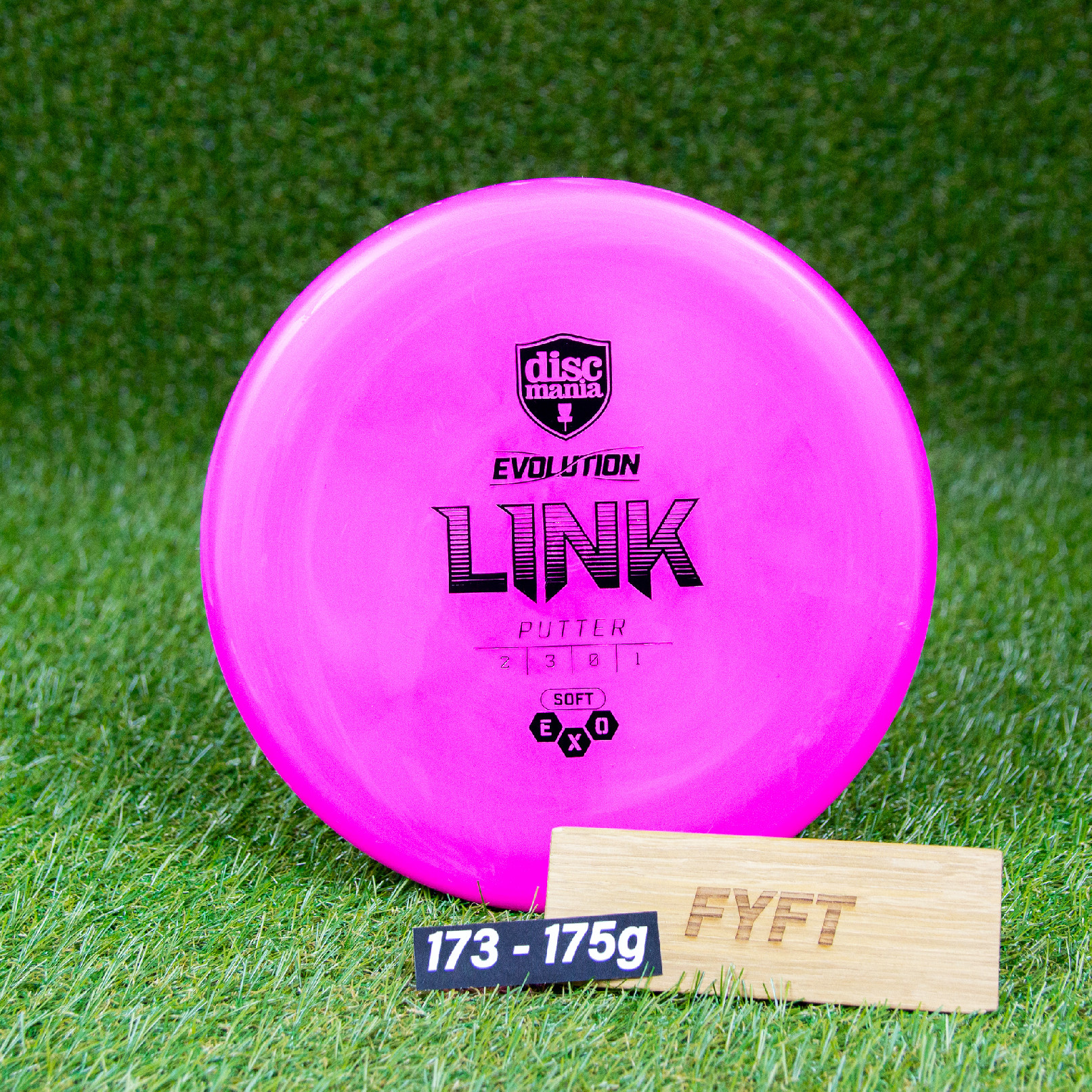 LINK - EXO Soft (Discmania) - putter disk Barva: Růžová 173-175g