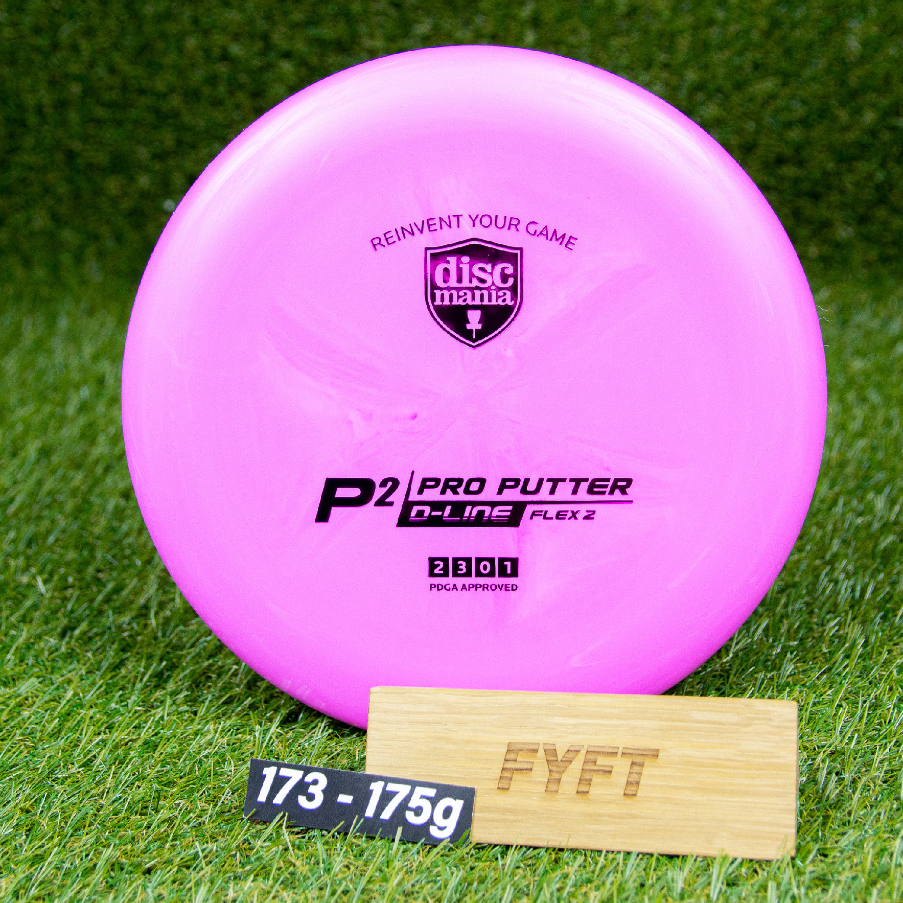 P2 - D-line Flex 2 (Discmania) - putter disk Barva: Růžová 173-175g