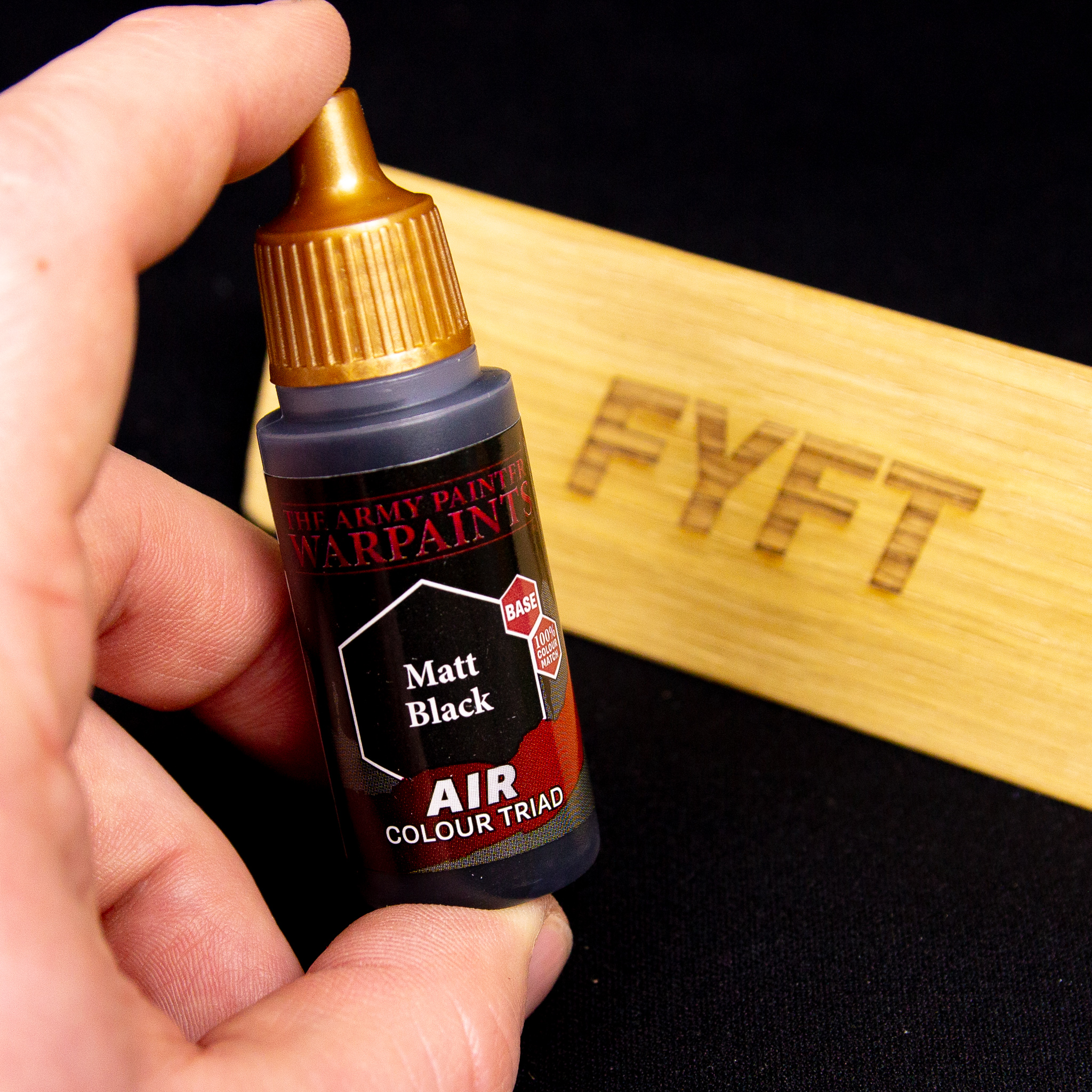 Matt Black - Warpaints Air - 18ml (Army Painter)