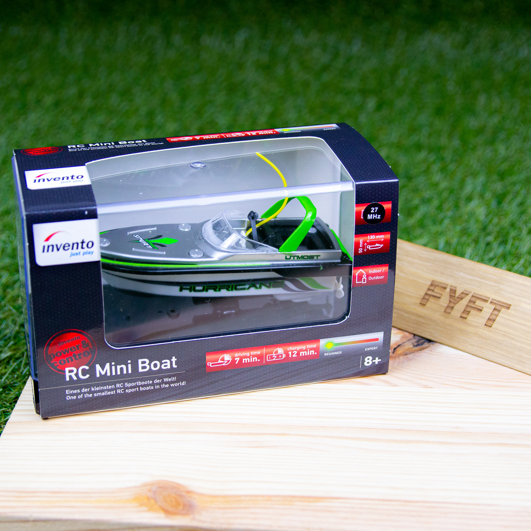 RC Mini Boat 2,4GHz (Invento) - závodní loď na dálkové ovládání Barva: Zelená