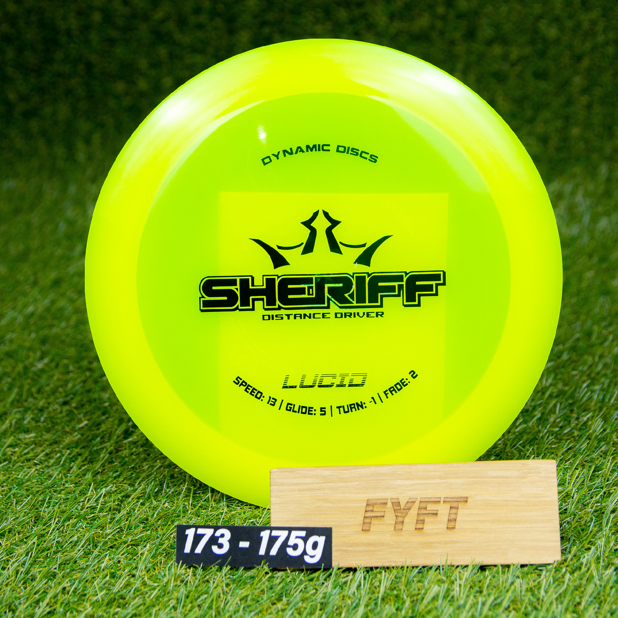 Dynamic Discs Sheriff - Lucid (Dynamic Discs) Barva: Žlutá 173-175g
