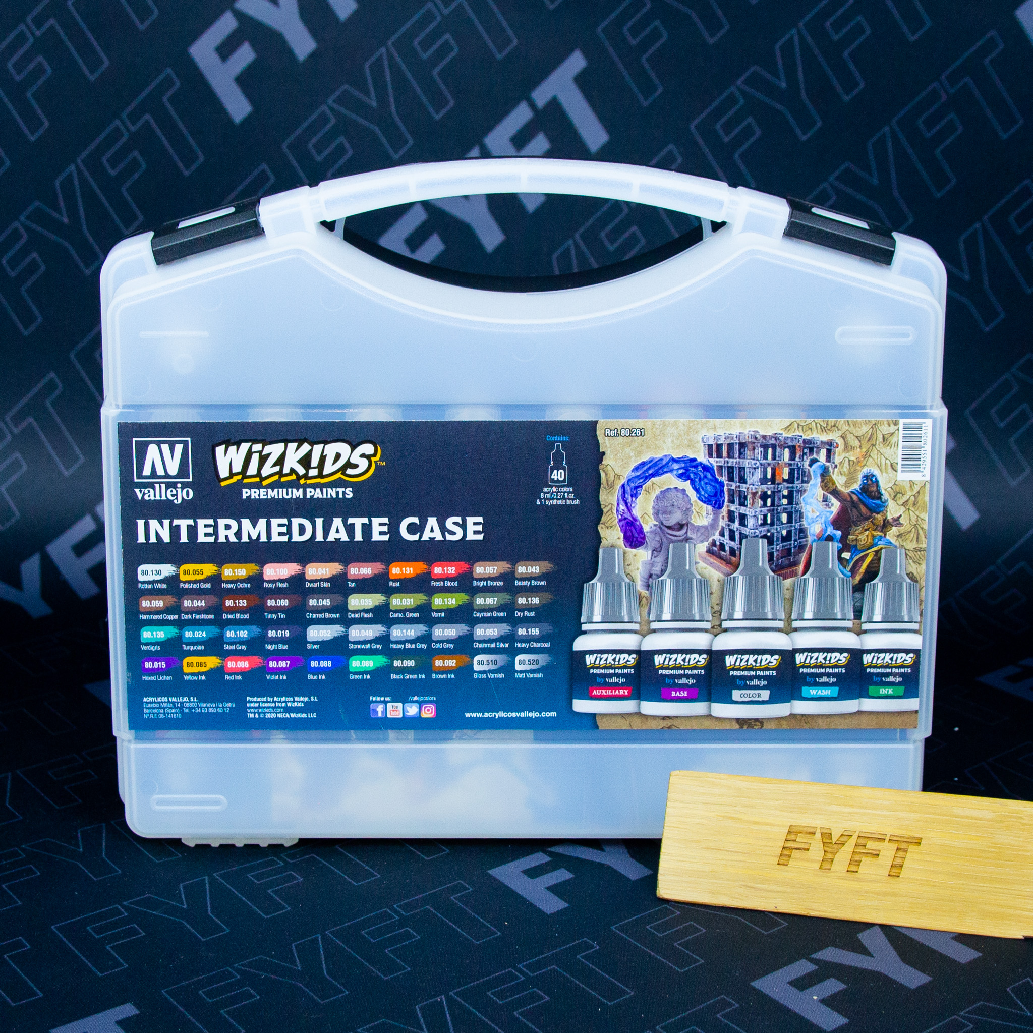Kufřík barev Wizkids Premium Paints - Intermediate Case (Vallejo)