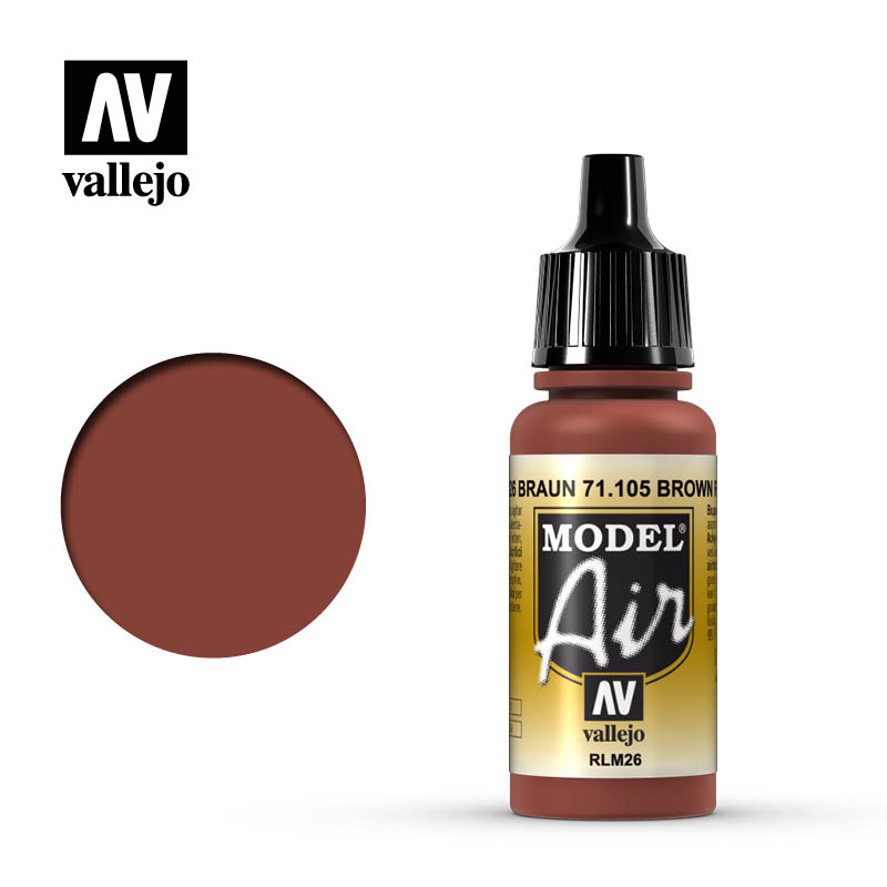 Vallejo Model Air: Brown RLM26 17ml - airbrush barva na modely
