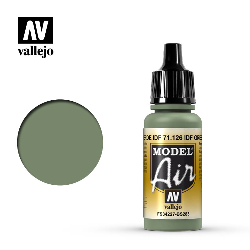 Vallejo Model Air: IDF Green 17ml - airbrush barva na modely
