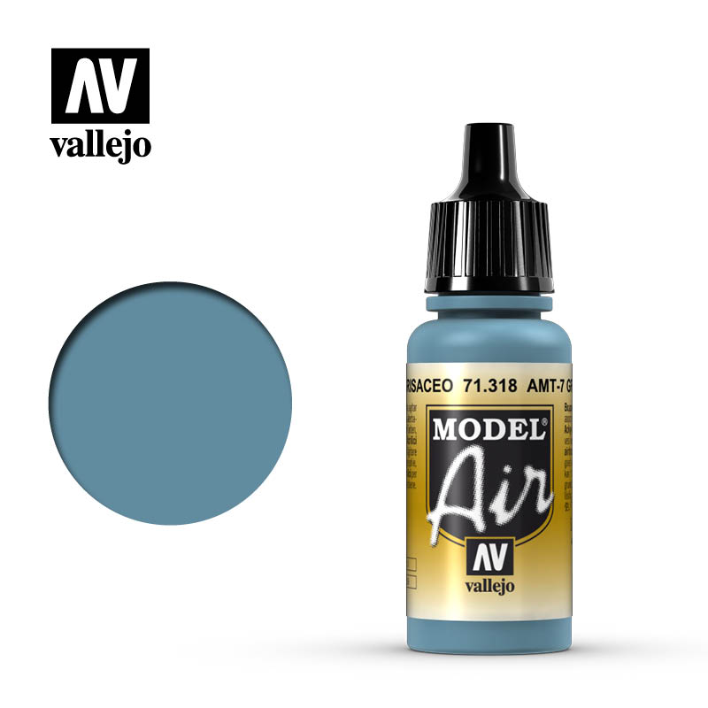 Vallejo Model Air: AMT-7 Greyish Blue 17ml - airbrush barva na modely