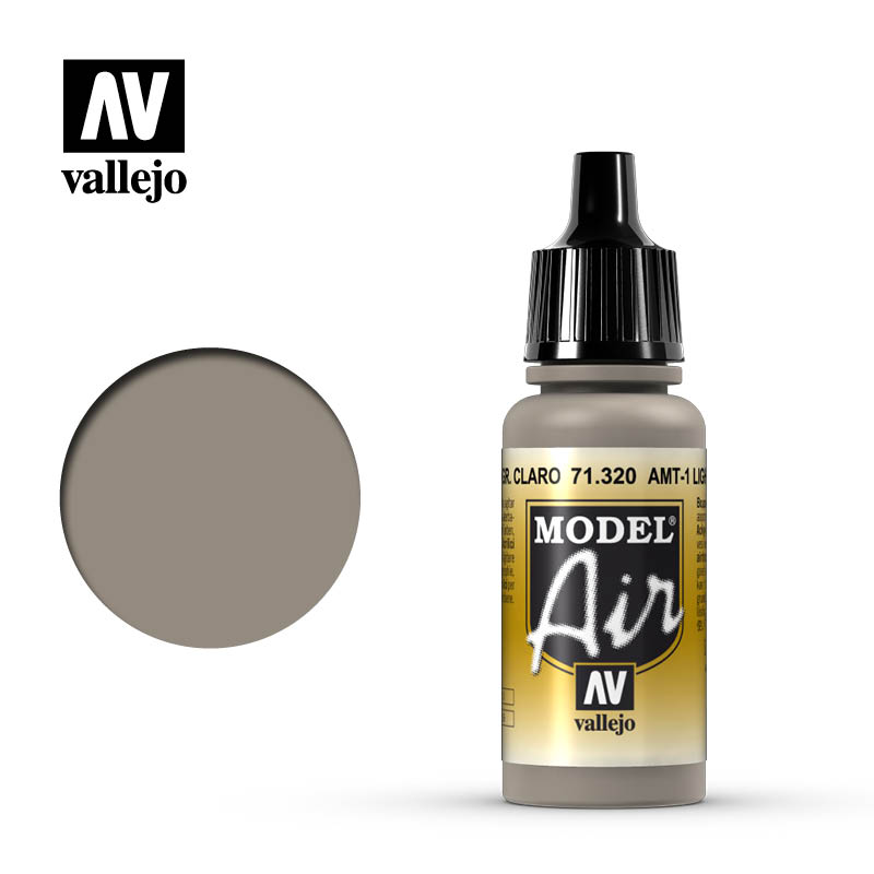 Vallejo Model Air: AMT-1 Light Grey Brown 17ml - barva