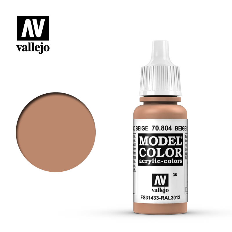Vallejo Model Color: Beige Red 17ml - barva na modely