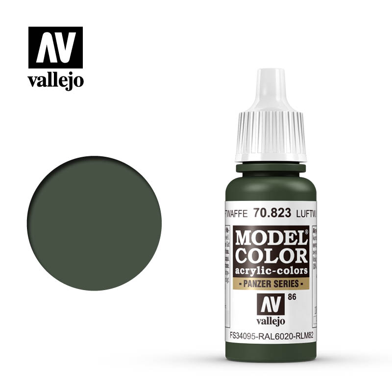 Vallejo Model Color: Luftwaffe Cam.Green 17ml - barva na modely