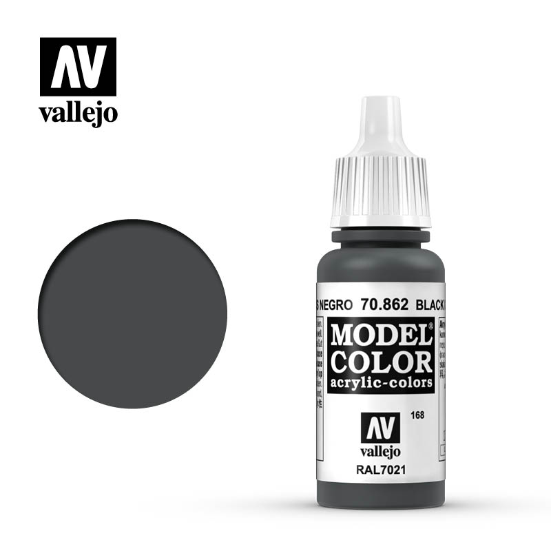 Vallejo Model Color: Black Grey 17ml - barva na modely