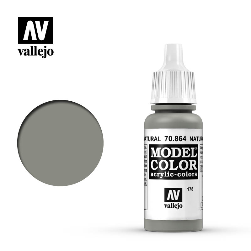 Vallejo Model Color: Natural Steel 17ml - barva na modely
