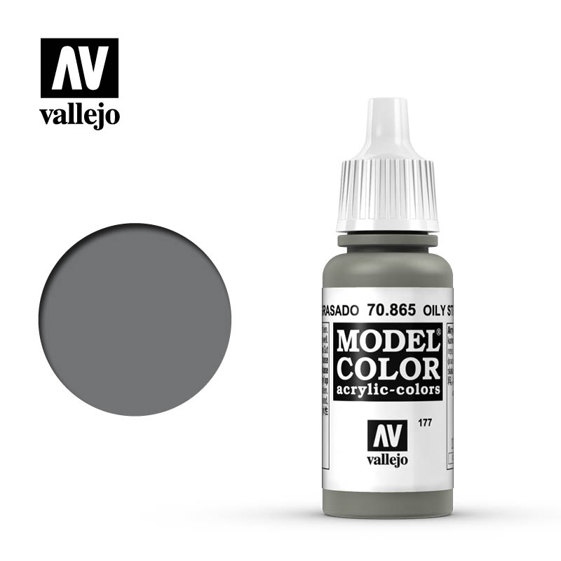 Vallejo Model Color: Oily Steel 17ml - barva na modely