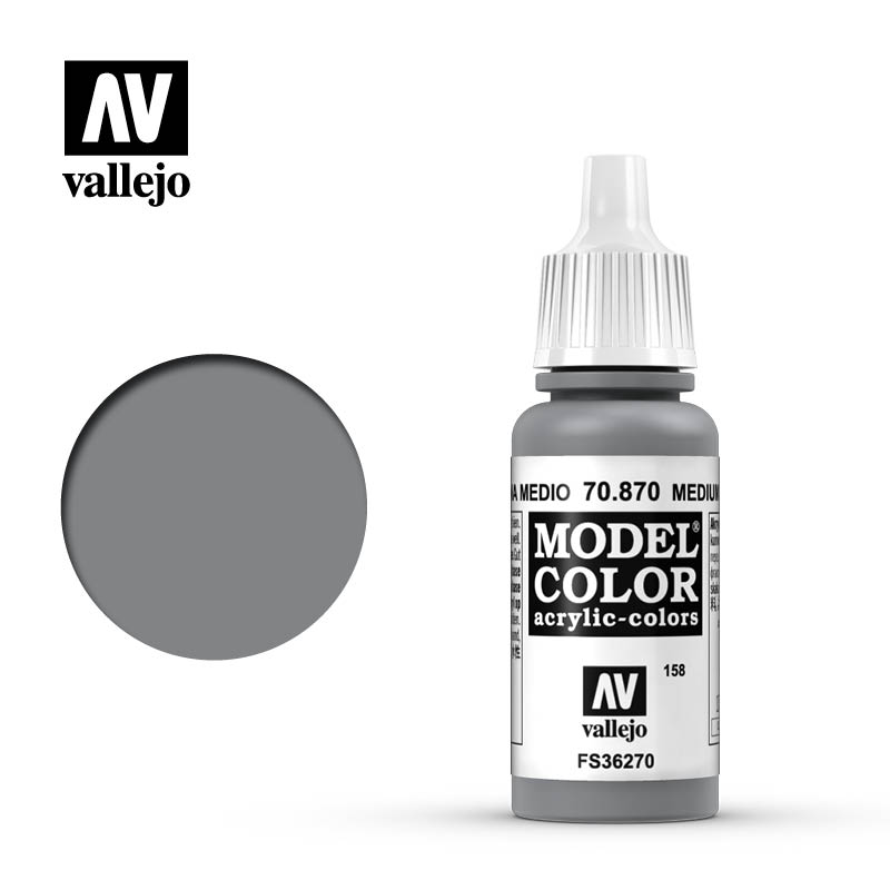 Vallejo Model Color: Medium Sea Grey 17ml - barva na modely