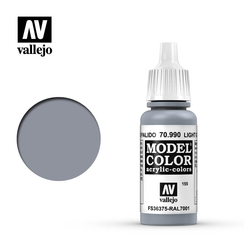 Vallejo Model Color: Light Grey 17ml - barva na modely