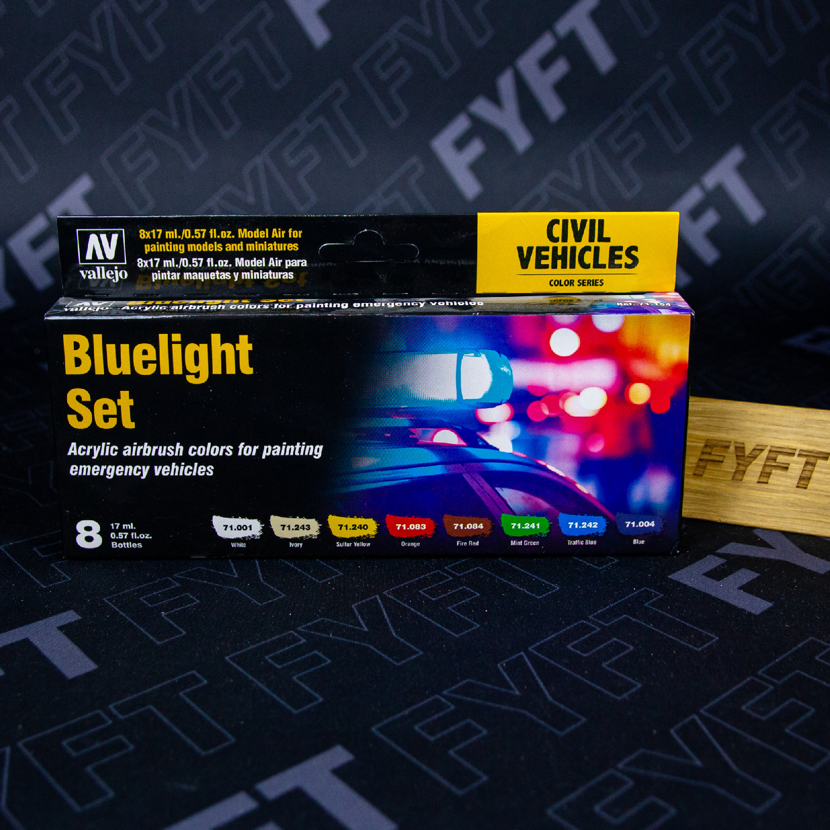 Sada barev Bluelight Set 71154 (Vallejo) - na barvení miniatur