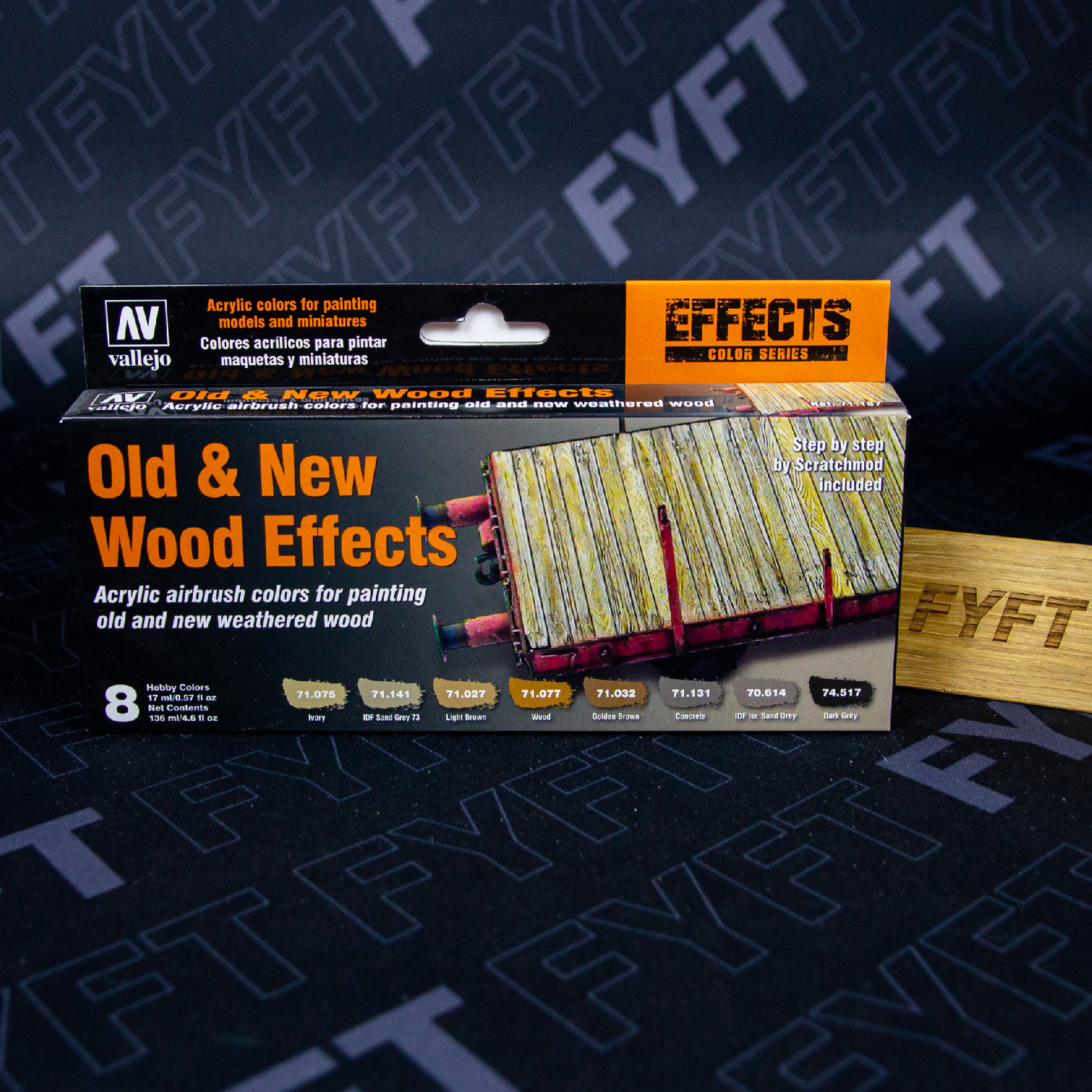 Sada barev Old & New Wood Effects 71187 (Vallejo)