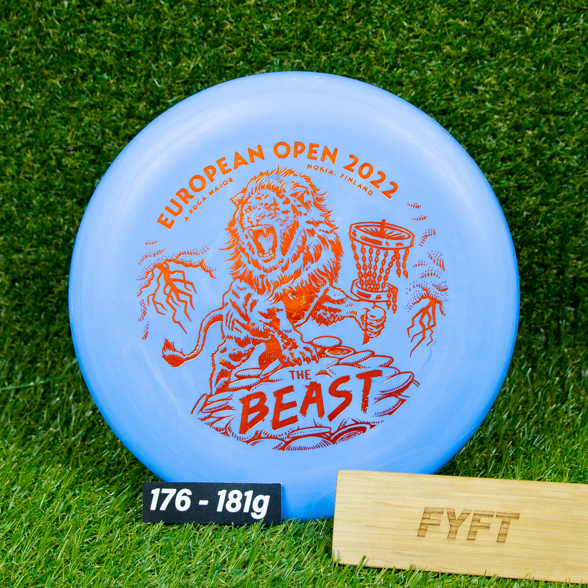 P2 - D-line Flex 1 - European Open 2022 (Discmania) - putter disk Barva: Modrá 176-181g