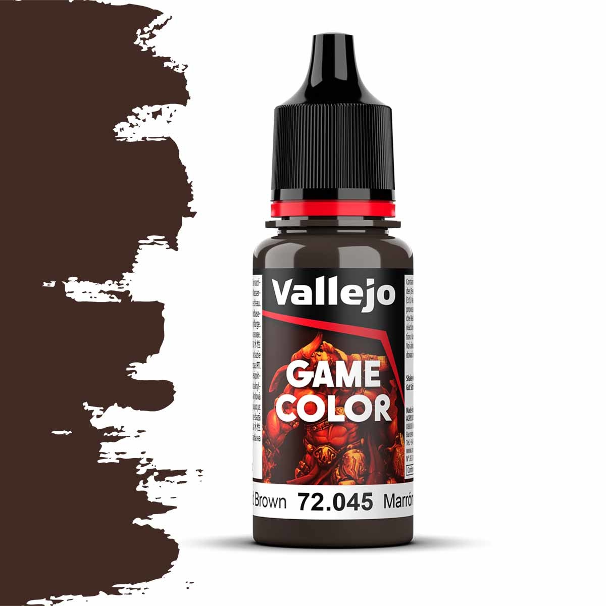 Vallejo Game Color 72045: Charred Brown 18ml - barva na modely