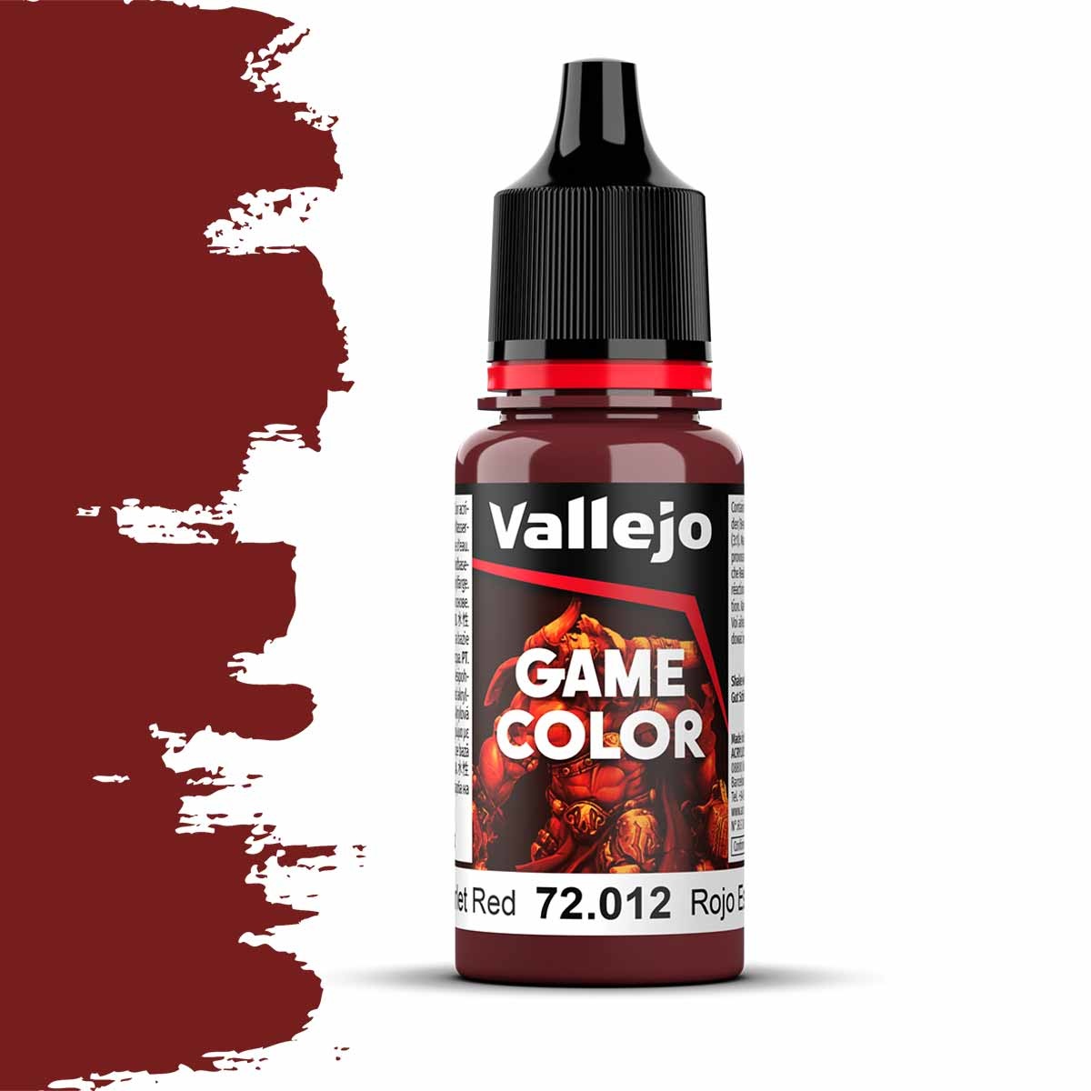 Vallejo Game Color 72012: Scarlet Red 18ml - barva na modely
