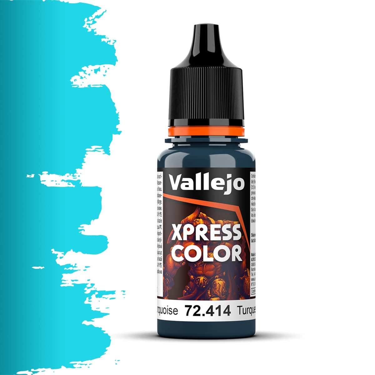 Vallejo Xpress Color 72414: Caribbean Turquoise 18ml - barva na modely