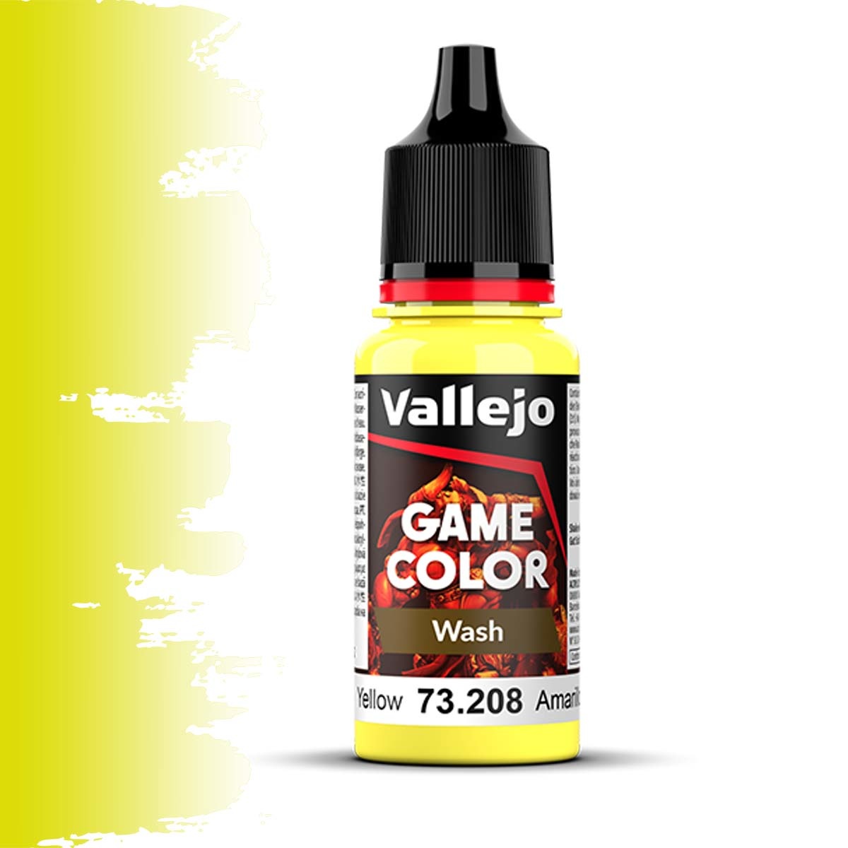 Vallejo Game Color Wash 73208 Yellow 18ml