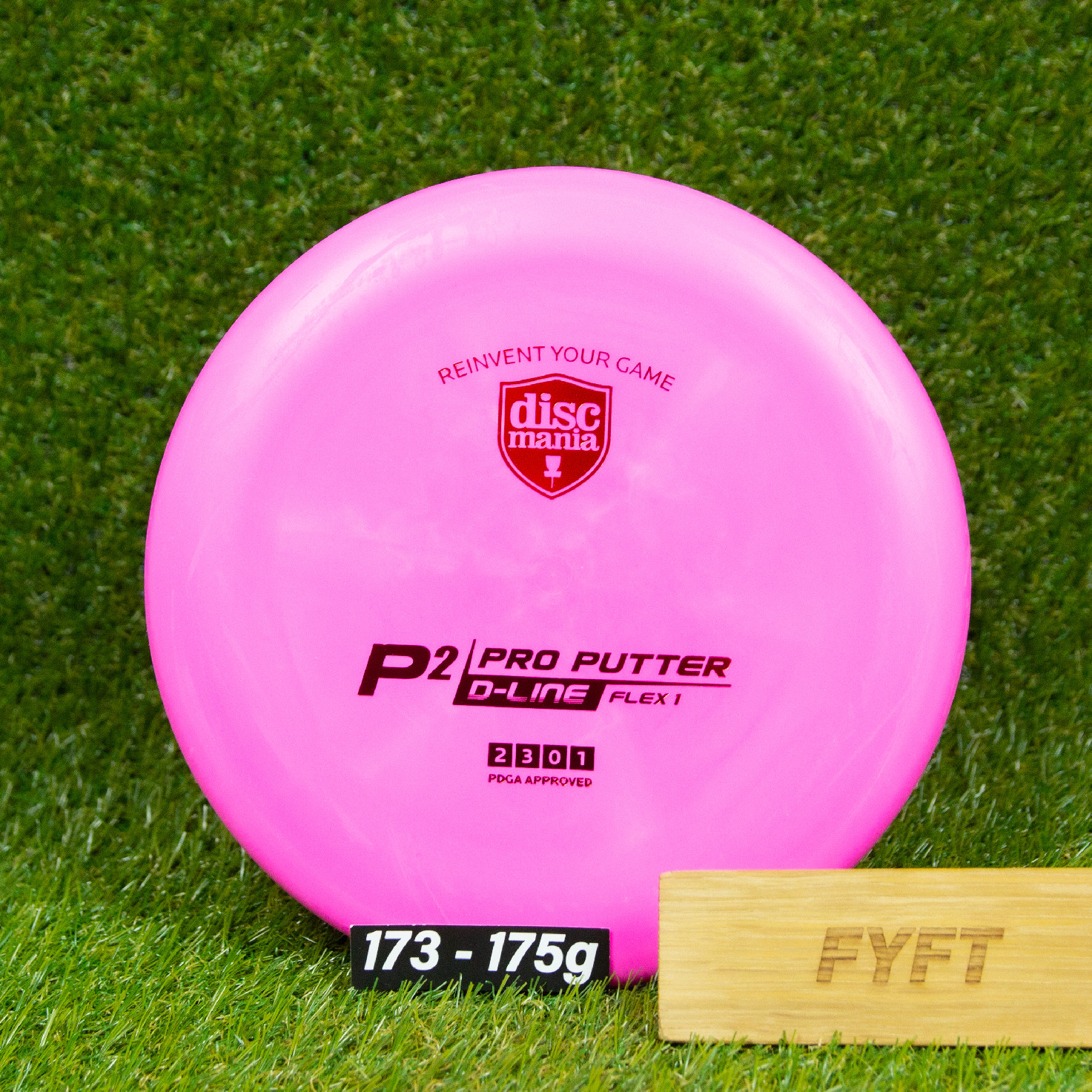 P2 - D-line Flex 1 (Discmania) - putter disk Barva: Růžová 173-175g