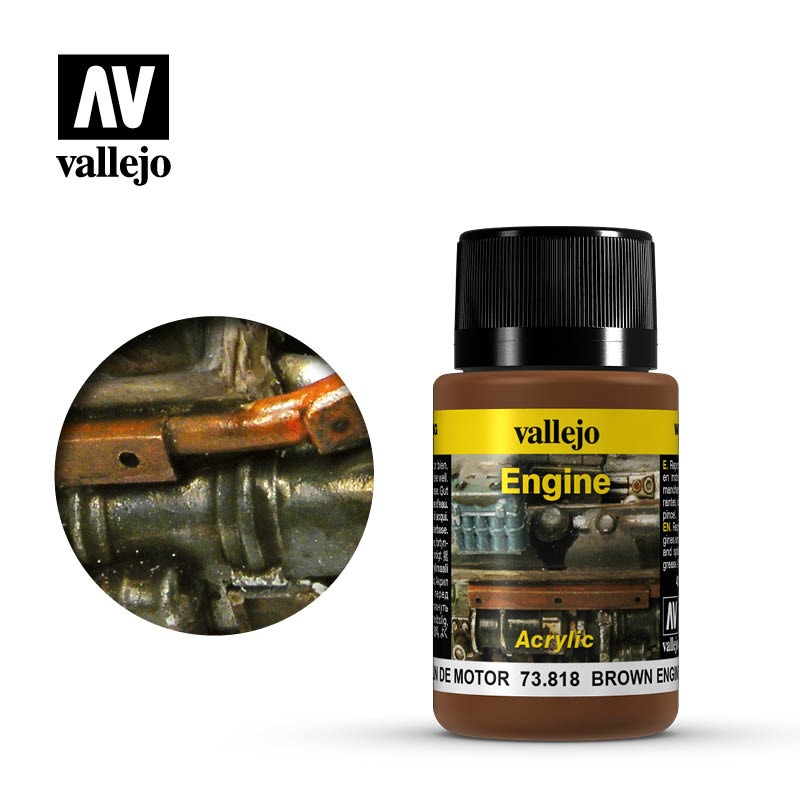 Vallejo Engine 73818 - Brown Engine Soot 40ml