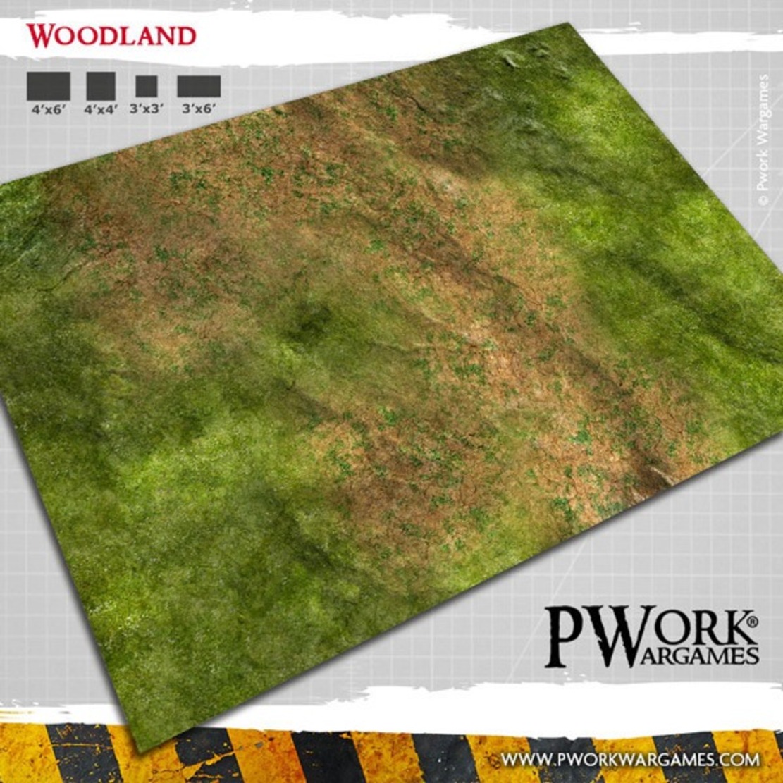 Podložka Woodland - Wargames Terrain Mat 92x183 cm (Pwork)