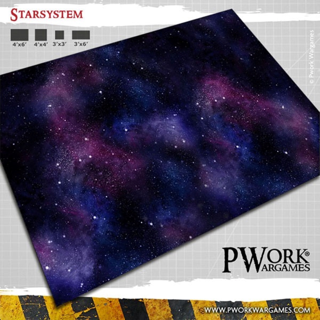 Podložka Star System - Wargames Terrain Mat 92x92 cm (Pwork)
