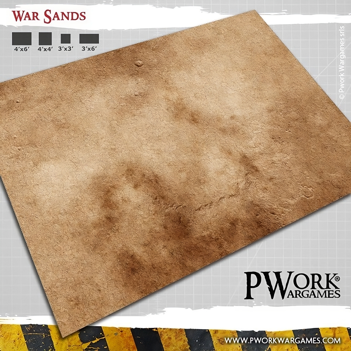 Podložka War Sands - Wargames Terrain Mat 92x183 cm (Pwork)