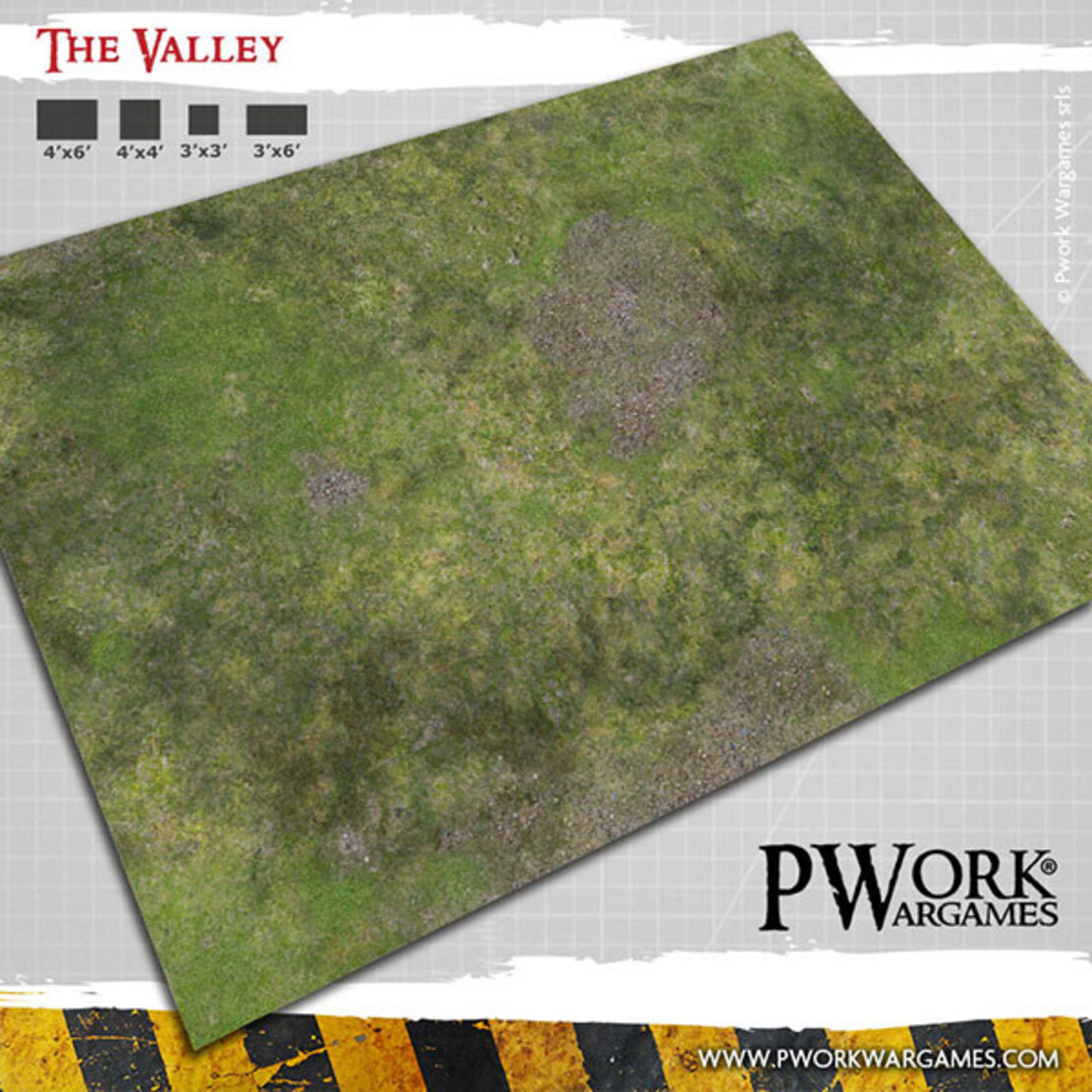 Podložka The Valley - Wargames Terrain Mat 112x153 cm (Pwork)