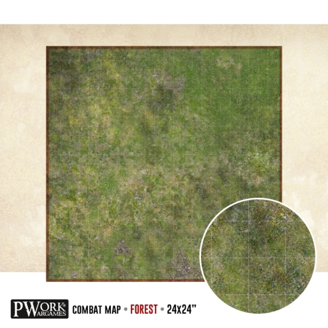 Mazatelná Podložka Combat Map Forest (Pwork) na RPG hry